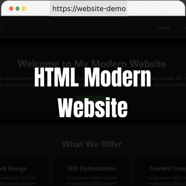 Modern HTML Website Template – Fast, Responsive & Clean Design