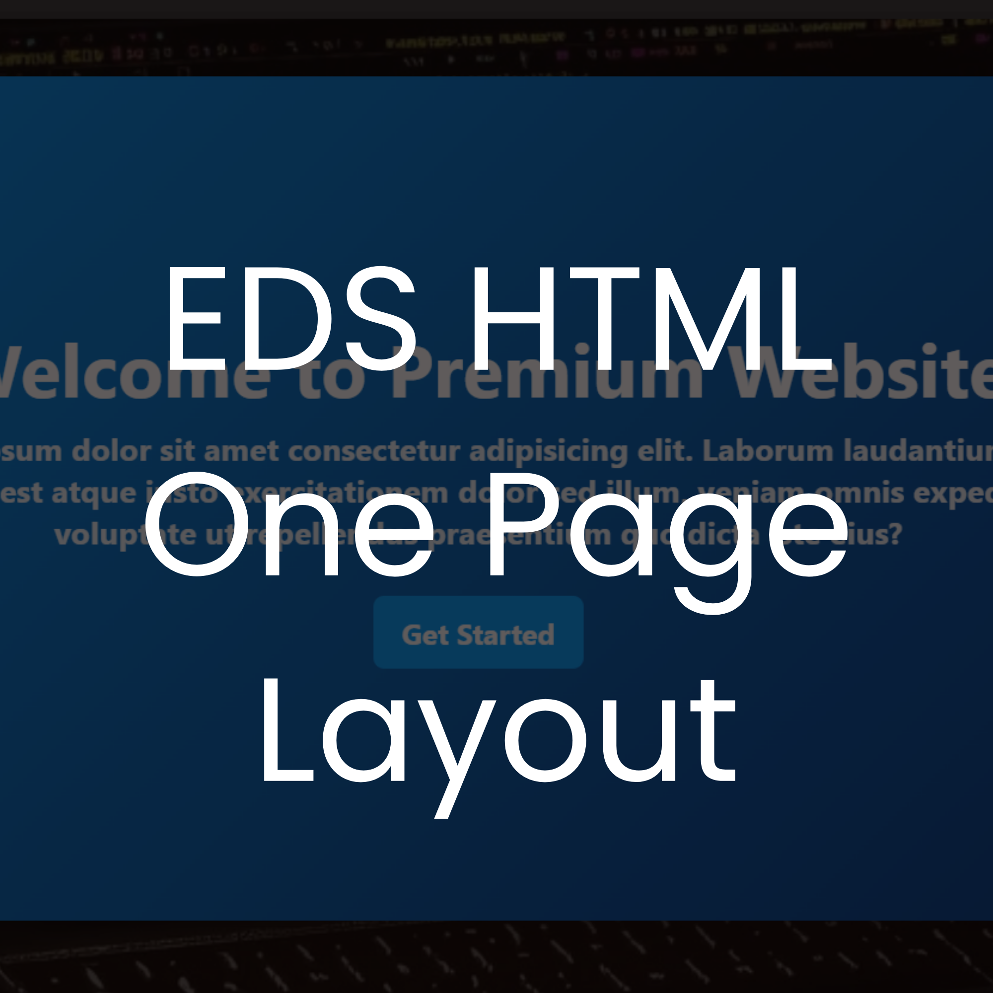 EDS HTML One Page Layout - Image 1